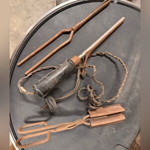 Vintage Metal Tools Set